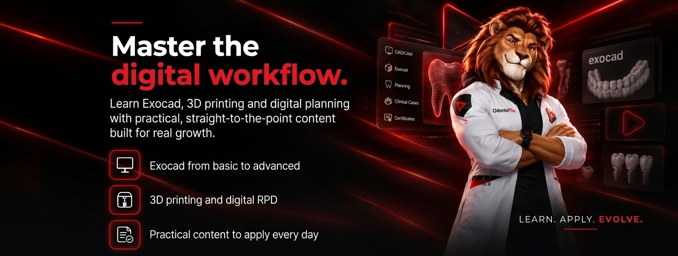 Master the digital workflow: Exocad from basic to advanced, 3D printing and digital RPD, practical content to apply every day
